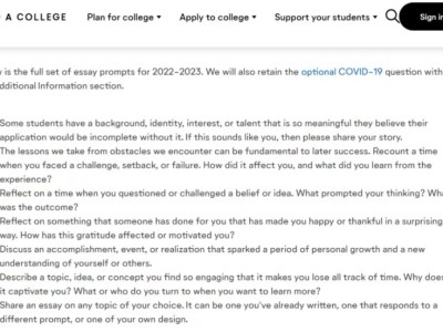 英美大学本科申请文书浅析之美本文书篇～