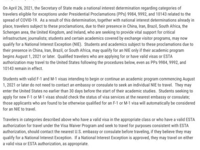 【美国】中国留学生可以直接飞美国，不需要第三方国家隔离